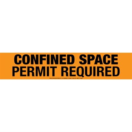 Confined Space Permit Required Barricade Tape